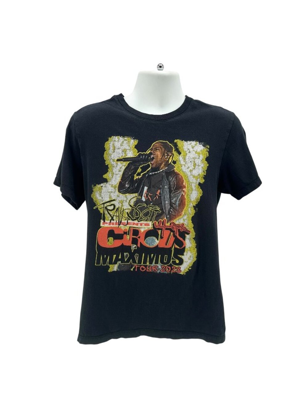 Travis Scott Mens Medium Shirt Utopia The Circus Maximus Tour 2023 Black Graphic